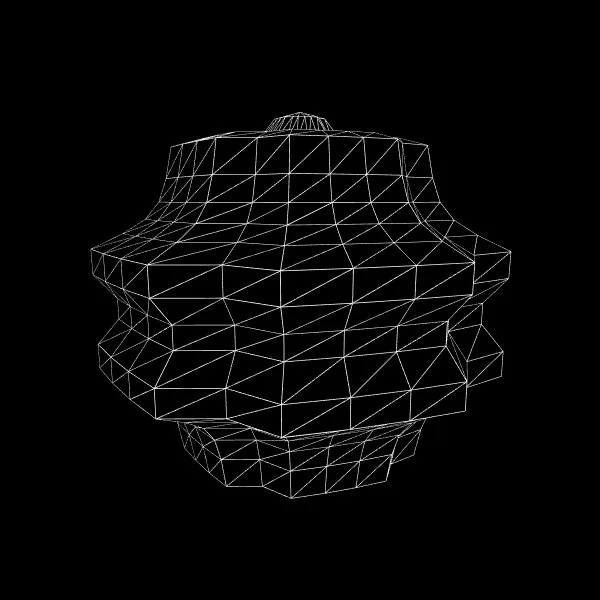 Wireframe supershape, third variation
