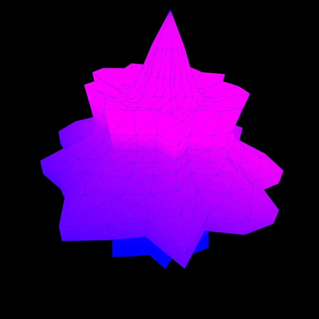 A coloured supershape, variation one