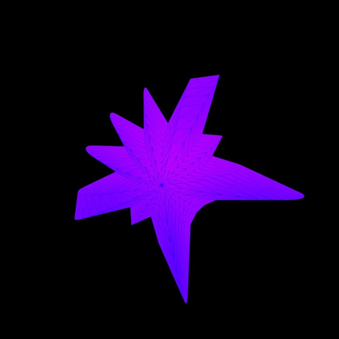 A coloured supershape, variation two